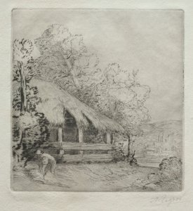 Der kleine Schuppen Le Petit Hangar von Alphonse Legros
