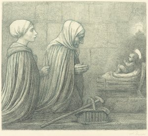 Die Krippe (La crèche) von Alphonse Legros