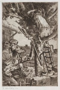 Der Birnendieb, Nr. 1, ca. 1890 von Alphonse Legros