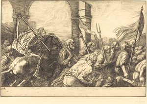 Der Triumph des Todes: Abreise von Alphonse Legros