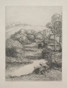 Das Waschhaus Le Lavoir, genannt Les Laveuses von Alphonse Legros