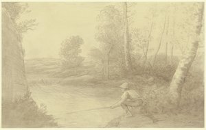 Die Fischer am Fluss von Alphonse Legros
