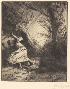 Donner (Ein Blitzschlag) von Alphonse Legros