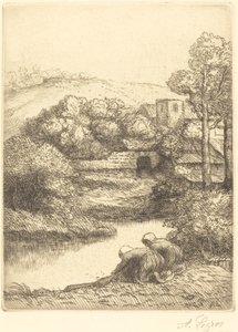 Waschhaus, genannt Die Wäscherinnen von Alphonse Legros
