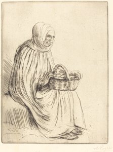 Marktfrau von Alphonse Legros