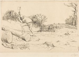 Holzfäller von Alphonse Legros