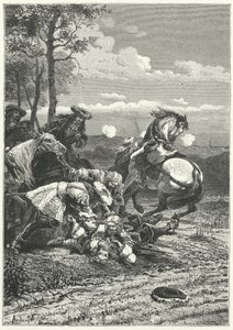 Tod von Marschall Turenne in der Schlacht bei Salzbach von Alphonse Marie de (after) Neuville
