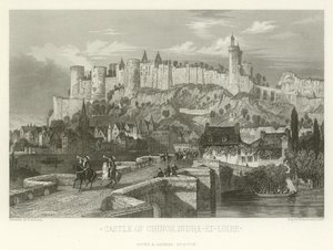 Schloss Chinon, Indre-et-Loire von Alphonse Marie de Neuville