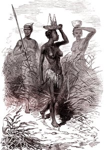 Einheimische des Nuer-Stammes, Oberes Niltal von Alphonse Marie de Neuville