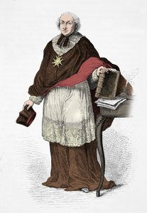 Porträt von Kardinal de Lomenie de Brienne (Gravur)