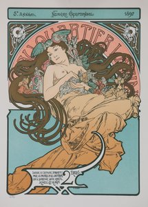 Im Quartier Latin, 1897 von Alphonse Mucha