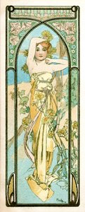 Erwachen des Morgens von Alphonse Mucha