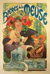 Bières de la Meuse von Alphonse Mucha