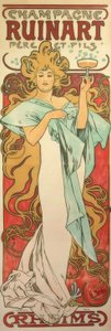Champagne Ruinart Père et Fils von Alphonse Mucha