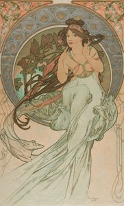 Musik aus den Künsten, 1898 von Alphonse Mucha