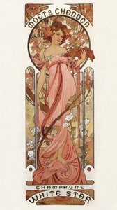 Plakat für Moet & Chandon - Champagne White Star, 1899