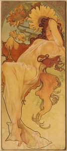 Sommer aus der Serie Les Saisons von Alphonse Mucha