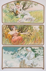 Drei Jahreszeiten, ca. 1898