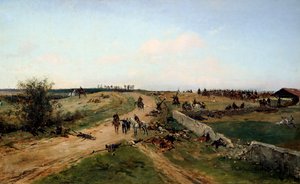 Szene aus dem Deutsch-Französischen Krieg, 1870, 19. Jahrhundert von Alphonse de Neuville