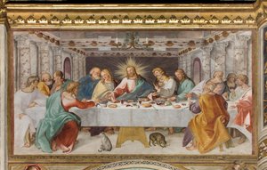 Presbyterium, Achter südlicher Bogen, Das letzte Abendmahl, Altobello Melon