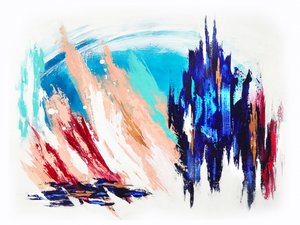 Abstraktes Stadtleuchten