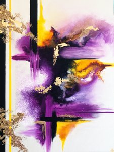 Energetisches Purpur-Gold