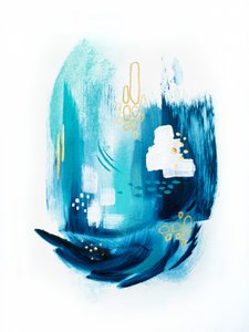 Flüssige Aqua Gold Bewegung