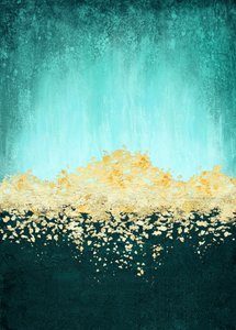 Goldenes Meeresglitzern