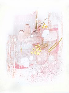 Sanfte Rosa Abstraktion