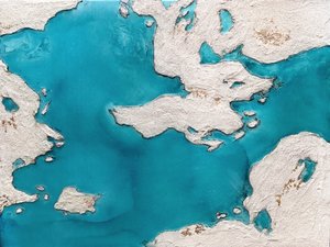 Türkis Küstenabstrakt