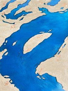 Windender Blauer Flusslandschaft