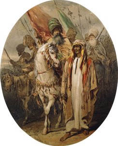 Arabische Krieger im Vormarsch, 1855