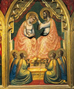 Krönung der Jungfrau Maria von Ambrogio Bondone (workshop) Giotto