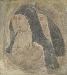Eine Gruppe von vier Klarissen, ca. 1340 von Ambrogio Lorenzetti