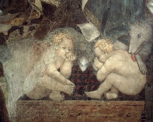Allegorie der guten Regierung, Detail von Romulus und Remus, 1338-40 von Ambrogio Lorenzetti