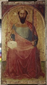 Heiliger Paulus. Gemälde von Ambrogio Lorenzetti (1290-1348) von Ambrogio Lorenzetti