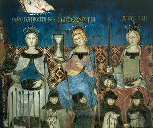 Die Allegorie der guten Regierung von Ambrogio Lorenzetti