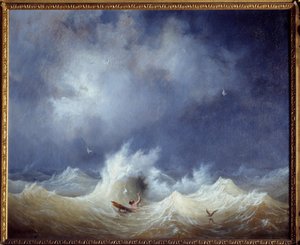 Das Schiffswrack. Gemälde von Ambroise Louis Garneray (1783-1857) von Ambroise Louis Garneray