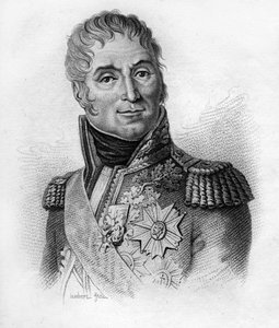 André Masséna (1758-1817), Marschall von Frankreich, Herzog von Rivoli. In „Porträts der französischen Generäle nach den Siegen und Eroberungen der Franzosen“ graviert von Ambroise Tardieu 1818. Stella Sammlung