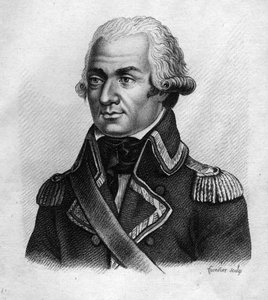 Porträt von Charles François du Périer genannt Dumouriez (1739-1823), französischer General - in „Porträts der französischen Generäle nach den Siegen und Eroberungen der Franzosen“ graviert von Ambroise Tardieu 1818. Stella Sammlung von Ambroise Tardieu
