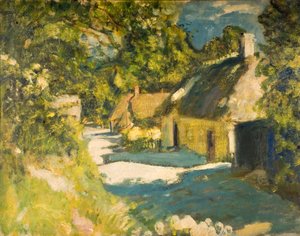 Häuser in Aldbourne, 1915 von Ambrose McEvoy