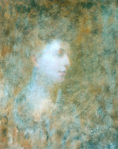 Skizze für das Porträt der Viscountess Chilston von Ambrose McEvoy