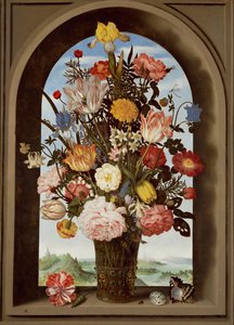 Blumenstillleben mit Tulpen von Ambrosius II Bosschaert