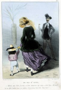 Eine Kriegslist - in „Madeleines“ von Cham, um 1870-1880 von Amédée de Noé