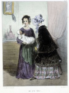 Oh, es ist dein Kopf! (unwürdige Mutter) - in „Madeleines“ von Cham, ca. 1870-1880 von Amédée de Noé