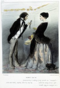 Ein Liebespfand (Karikatur) - in „Madeleines“ von Cham, ca. 1870-1880 von Amédée de Noé