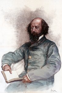 Alfred Lord Tennyson 1809-1892, englischer Dichter, 1884