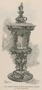 Die Stadtgilden: Die Goldschmiedegesellschaft: Becher, aus dem Königin Elizabeth trank von Amedee Forestier