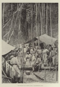 Das umstrittene Land in Britisch-Guayana, eine Goldsuchergruppe