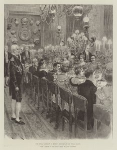 Die königliche Hochzeit in Berlin, Bankett im Königlichen Palast von Amedee Forestier